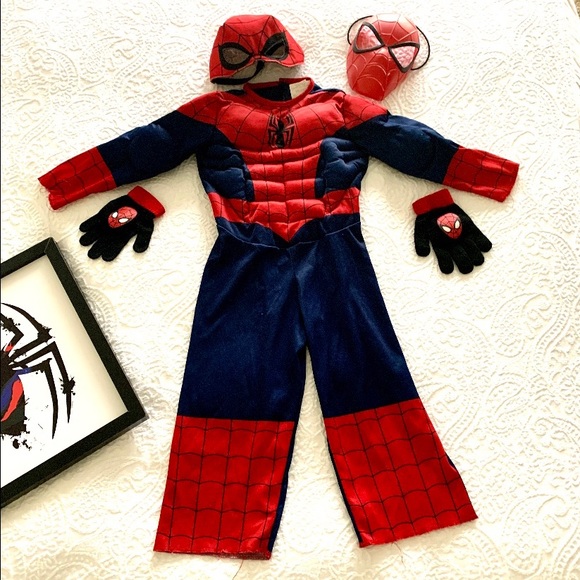 Bundled 3T-4T muscled 🕷SPIDER-MAN COSTUME